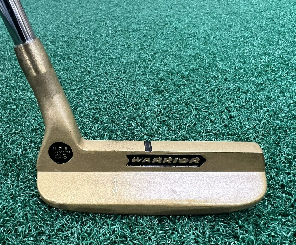 Bridgeport #3 U.S.A Warrior Brass Blade Golf Putter Men's Right Hand Vintage