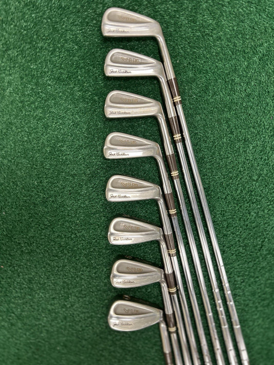 Rare Vintage MacGregor VIP Jack Nicklaus 3-PW MRH Medium Flex Steel Shafts