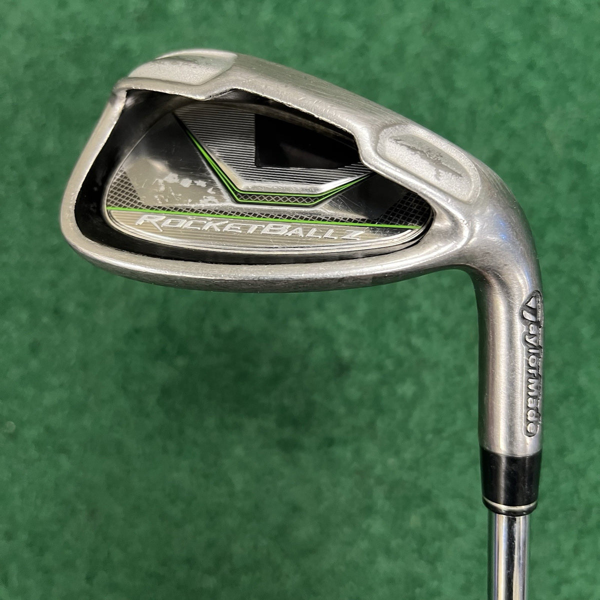 TaylorMade RocketBallz Green Pitching Wedge PW Stiff Flex Steel Shaft Right Hand
