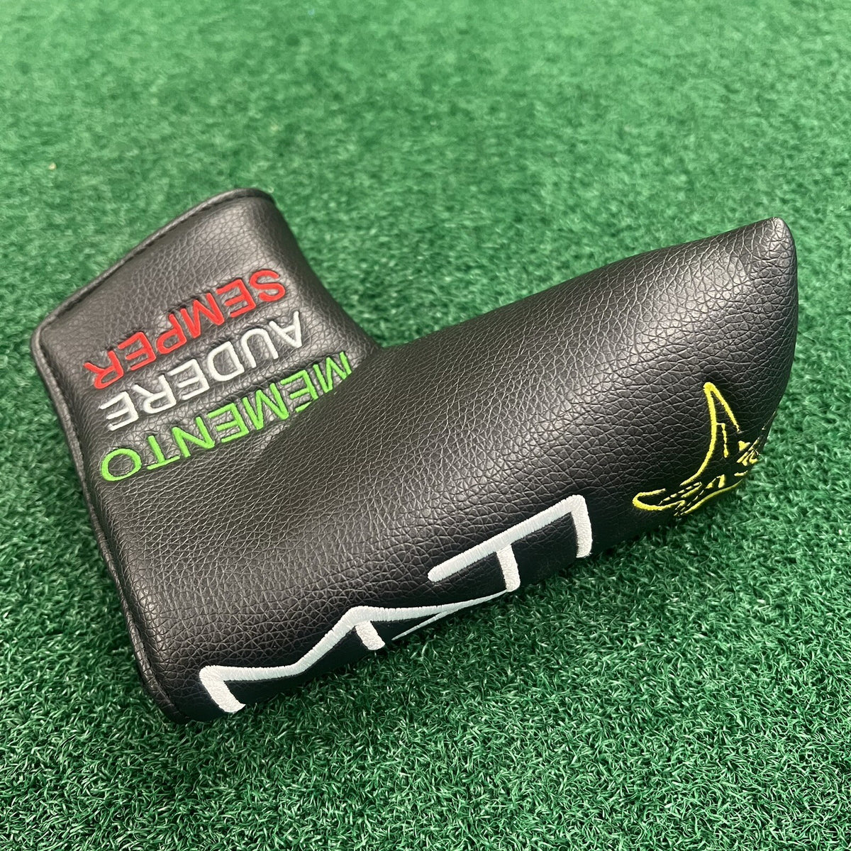 MATI Blade Putter Head Cover Memento Audere Semper Black Color
