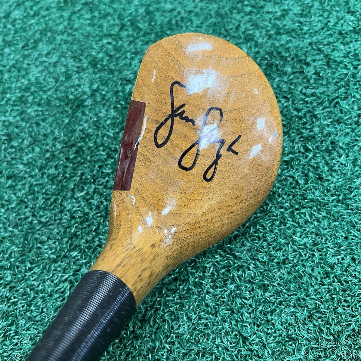 Antique Vintage Persimmon JIM FURYK AUTOGRAPH Olympia Fields US OPEN MRH Club