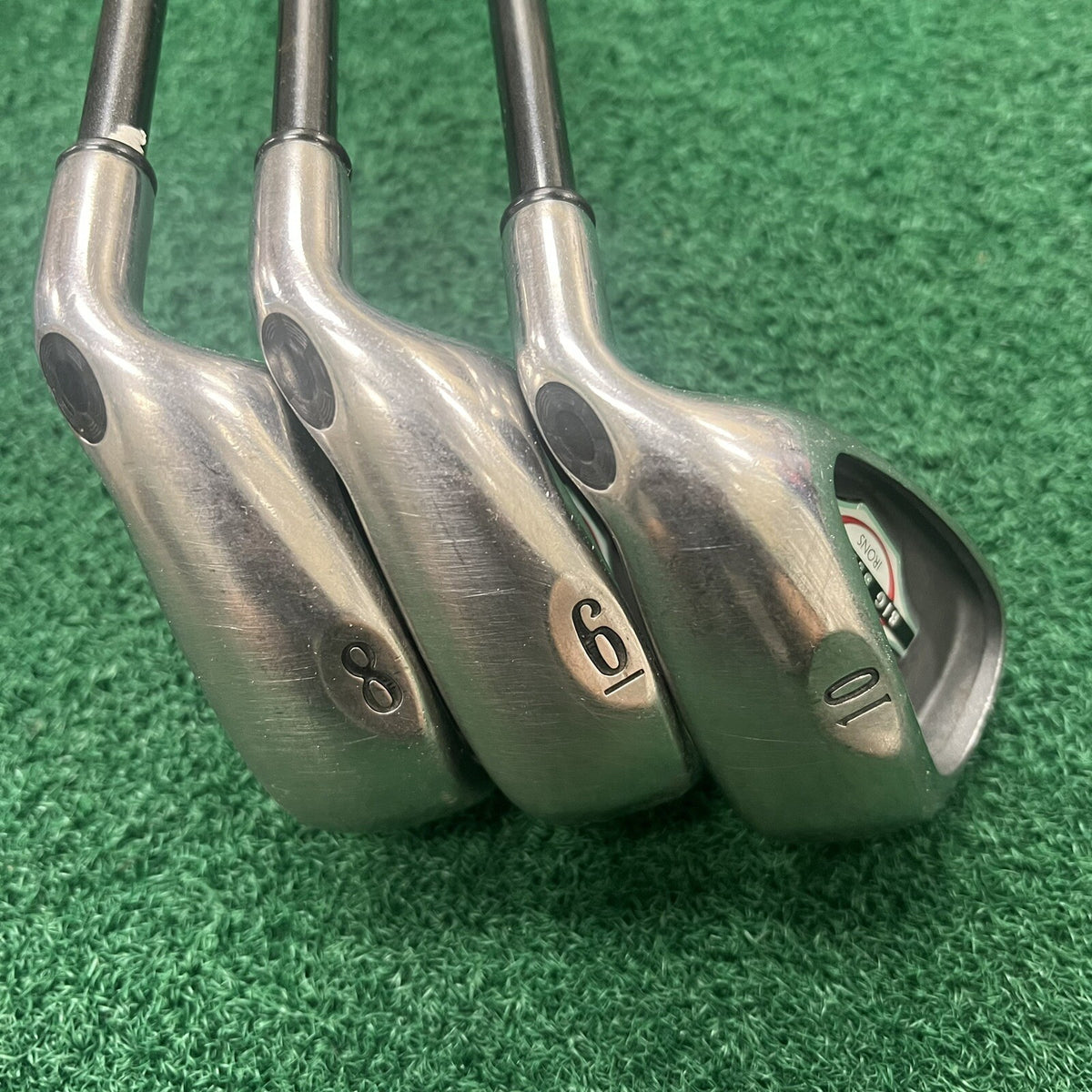 2002 Callaway Big Bertha 6-8-10 Irons Firm Flex Graphite Shafts Men's Right Hand