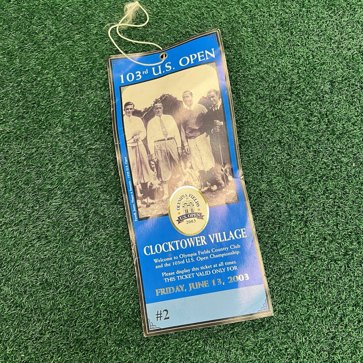 Antique Vintage Persimmon JIM FURYK AUTOGRAPH Olympia Fields US OPEN MRH Club