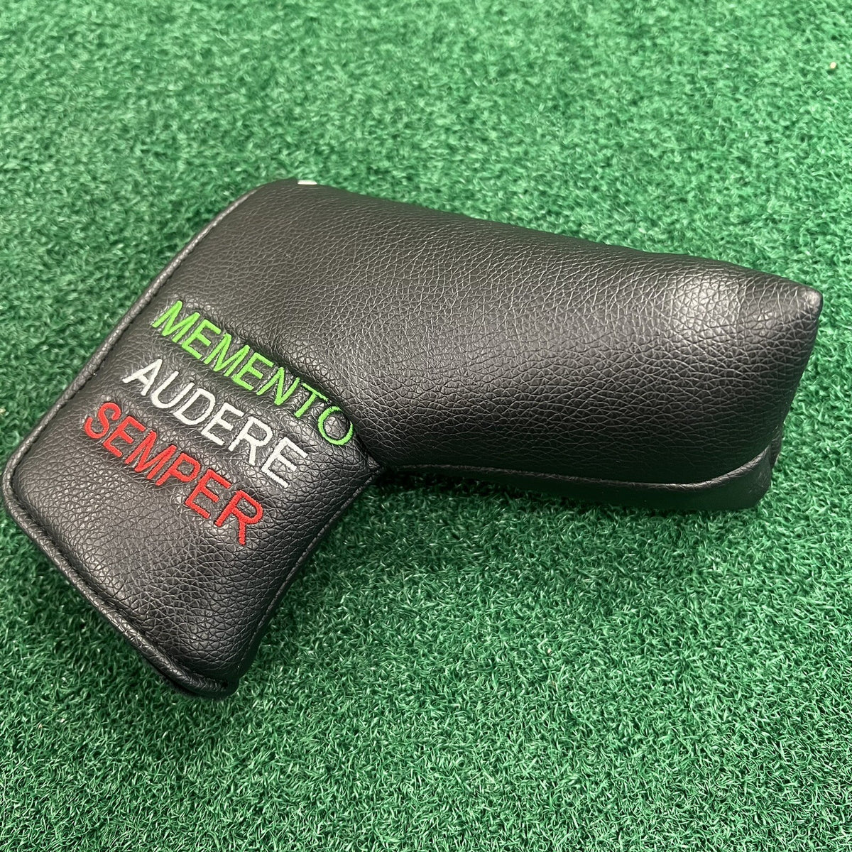 MATI Blade Putter Head Cover Memento Audere Semper Black Color