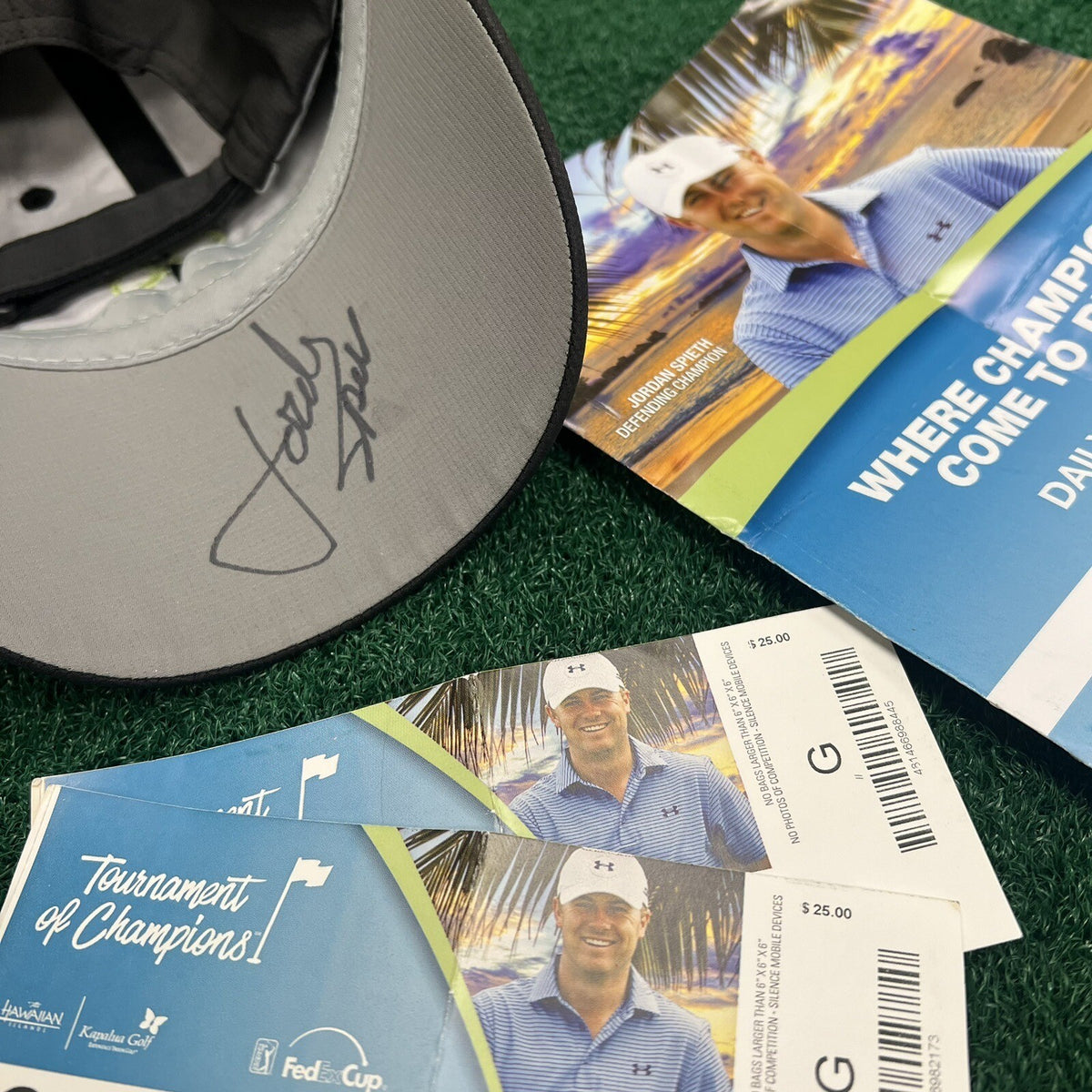 Jordan Spieth Signed Autographed Tournament of Champions Hat Cap Kapalua Golf